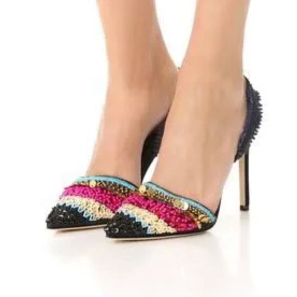 Limited Tory Burch Isle Slingback Pumps 6.5 4.25” Heel - Picture 7 of 7